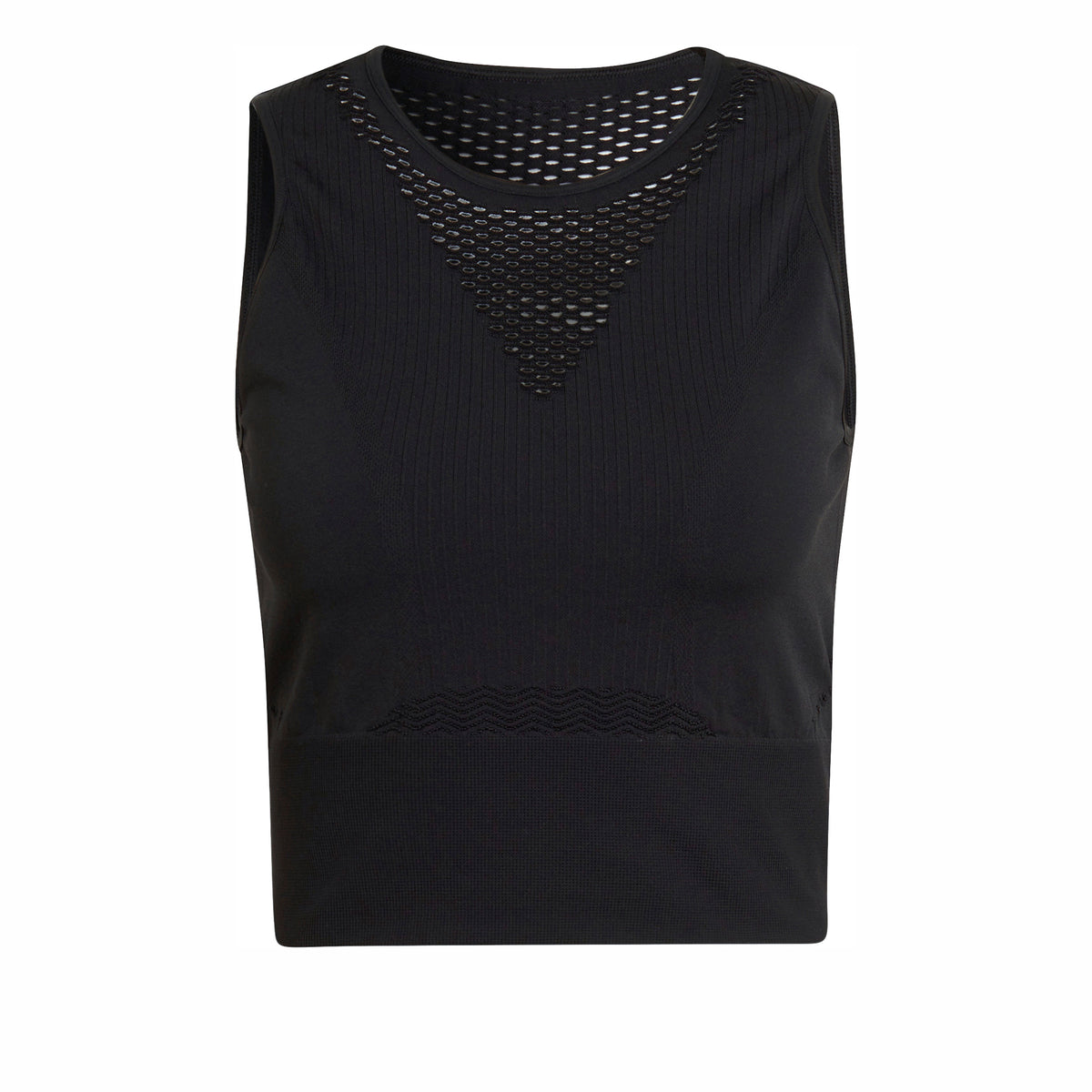 adidas Aeroknit Crop Débardeur Tank Top Femmes-Noir adidas Aeroknit Crop Débardeur Tank Top Femmes-Noir
