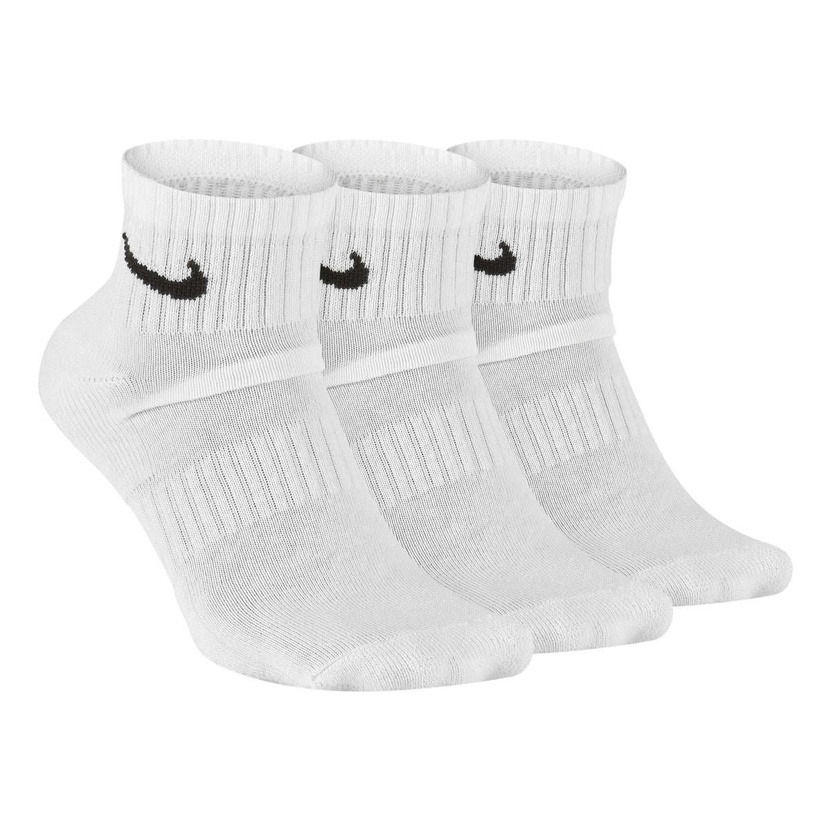 Nike Everyday Cushioned Ankle Chaussettes de tennis Pack de 3 Unisex - blanc, noir