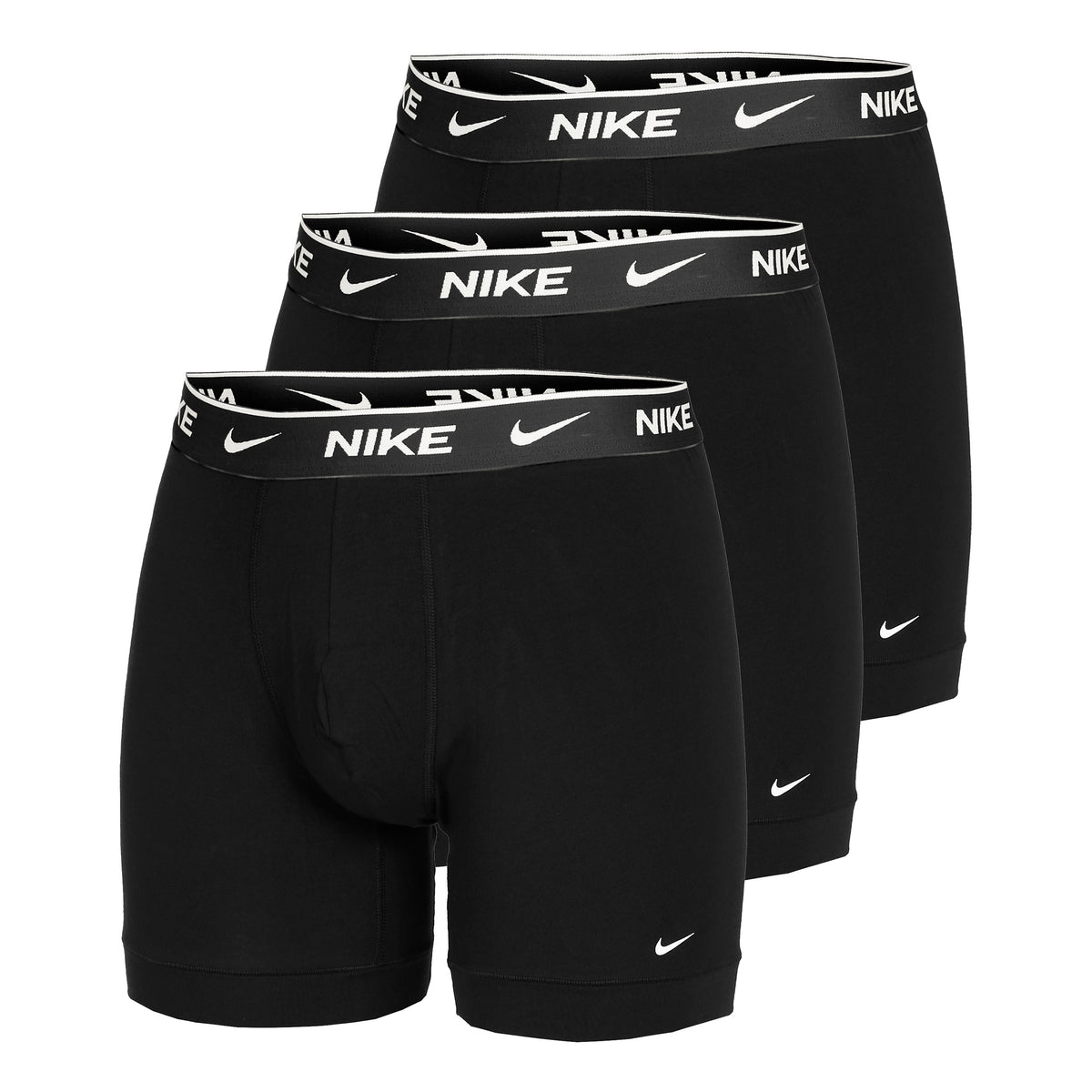 Nike Everyday Cotton Stretch Caleçon Pack de 3 Hommes - noir, blanc