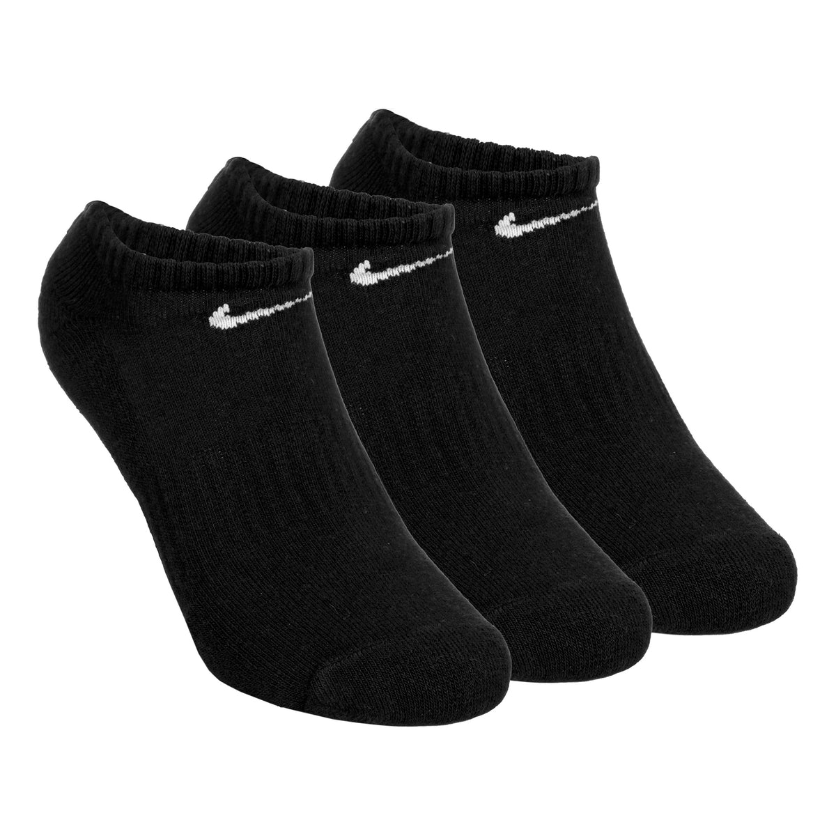 Nike Everyday Lightweight No Show Chaussettes de tennis Pack de 3 Unisex - noir, blanc