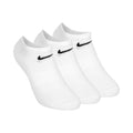 Everyday Lightweight No Show Chaussettes de tennis Pack de 3 Unisex - blanc, noir