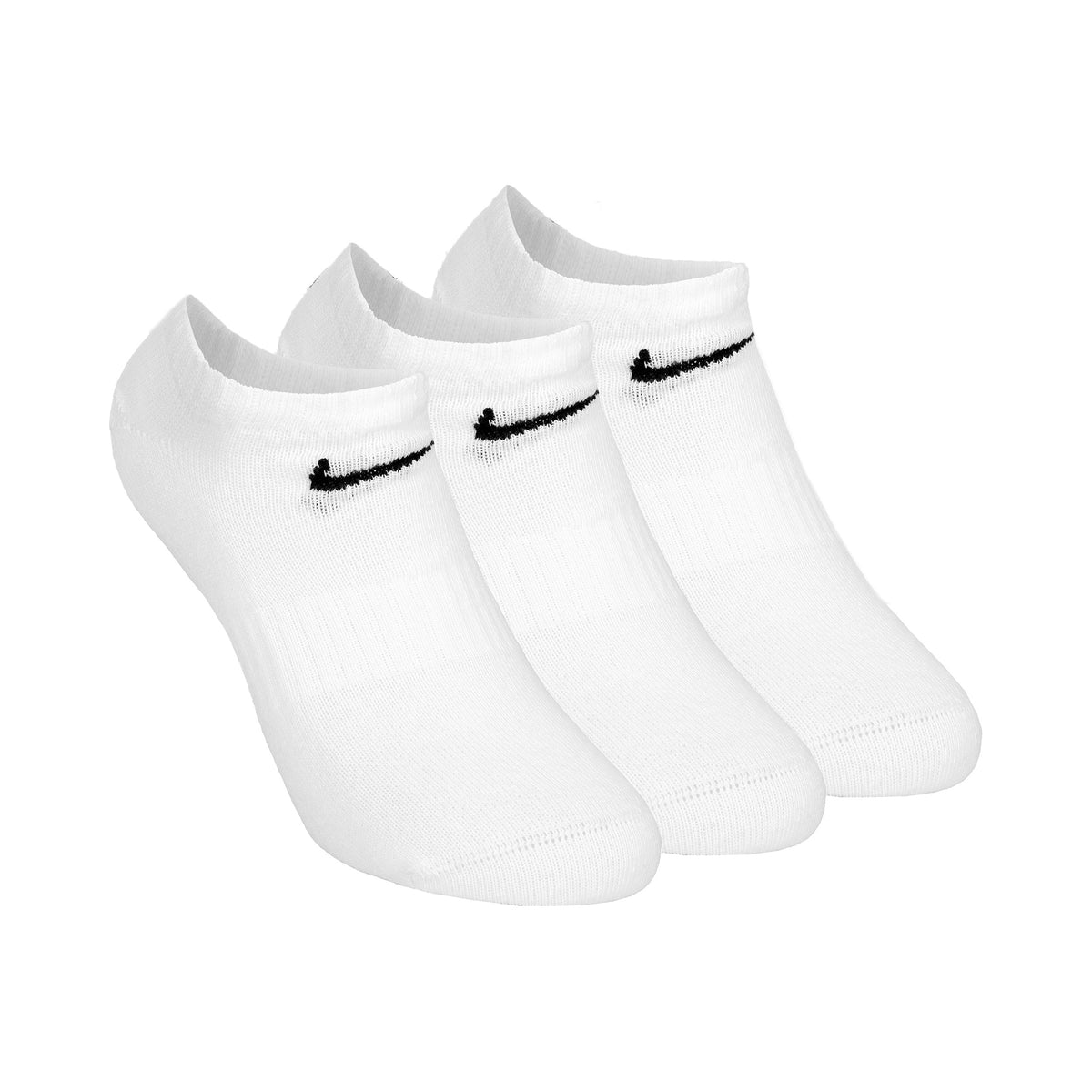 Nike Everyday Lightweight No Show Chaussettes de tennis Pack de 3 Unisex - blanc, noir