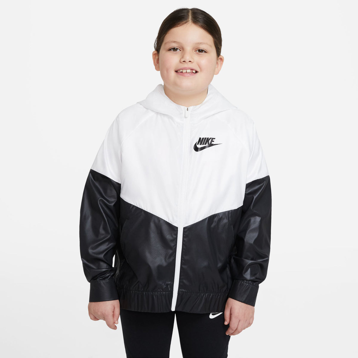 Nike Windrunner Veste de survêtement Filles-blanc, noir