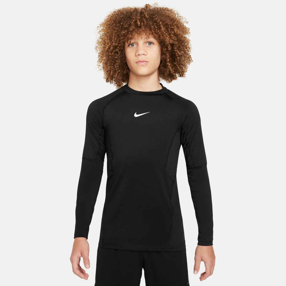 Nike Dri-Fit Pro Haut Manches Longues Garçons-Noir