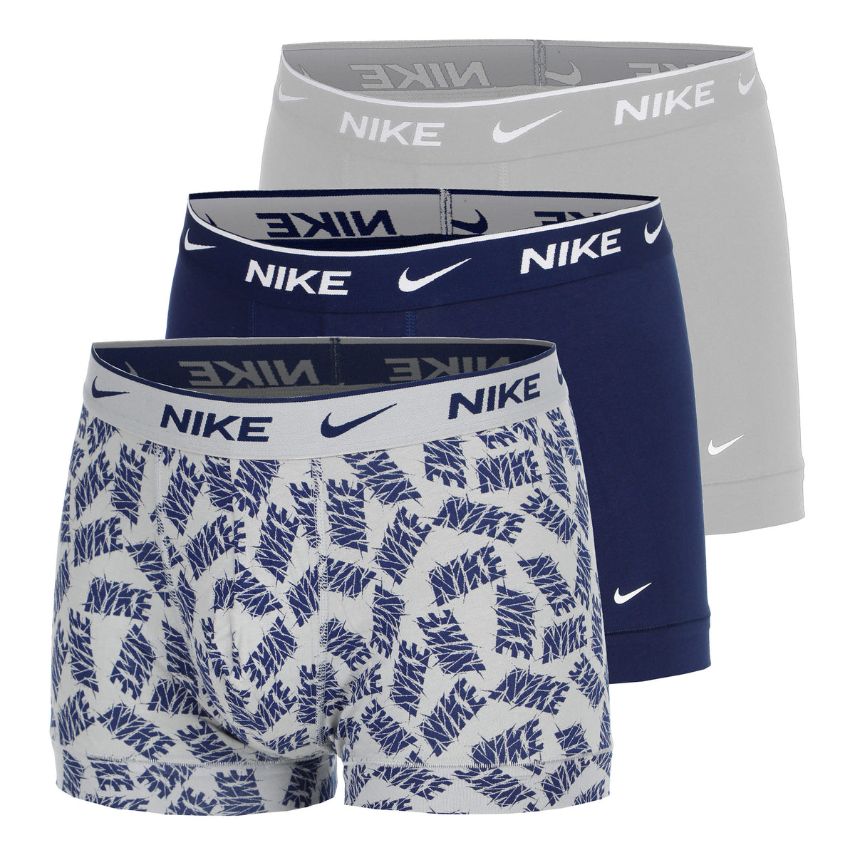 Nike Everyday Cotton Stretch Caleçon Hommes-Gris,Multicouleur