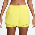 Swift 2in1  Short de running Femmes - jaune citron, argent