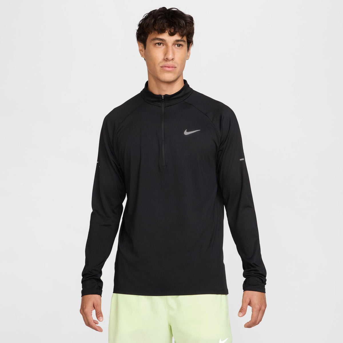 Nike Stride Half-Zip  Maillot de course Hommes - noir, argent