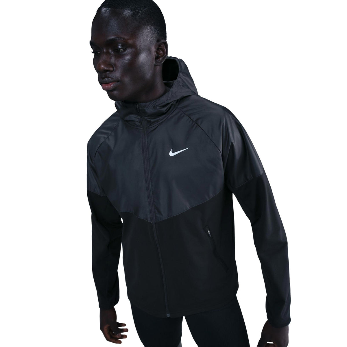 Nike Miler Veste running Hommes - noir, anthracite