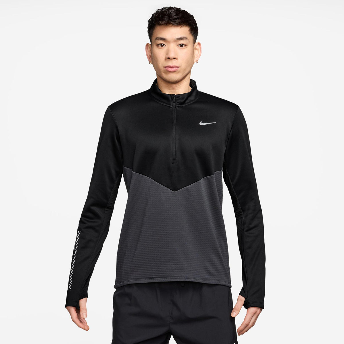 Nike Pacer Winterized Half-Zip Maillot de course Hommes - anthracite, noir