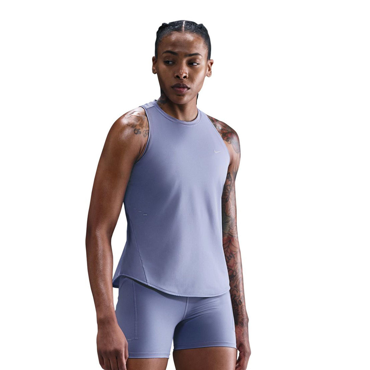 Nike Swift Top de course Femmes - bleu gris, argent