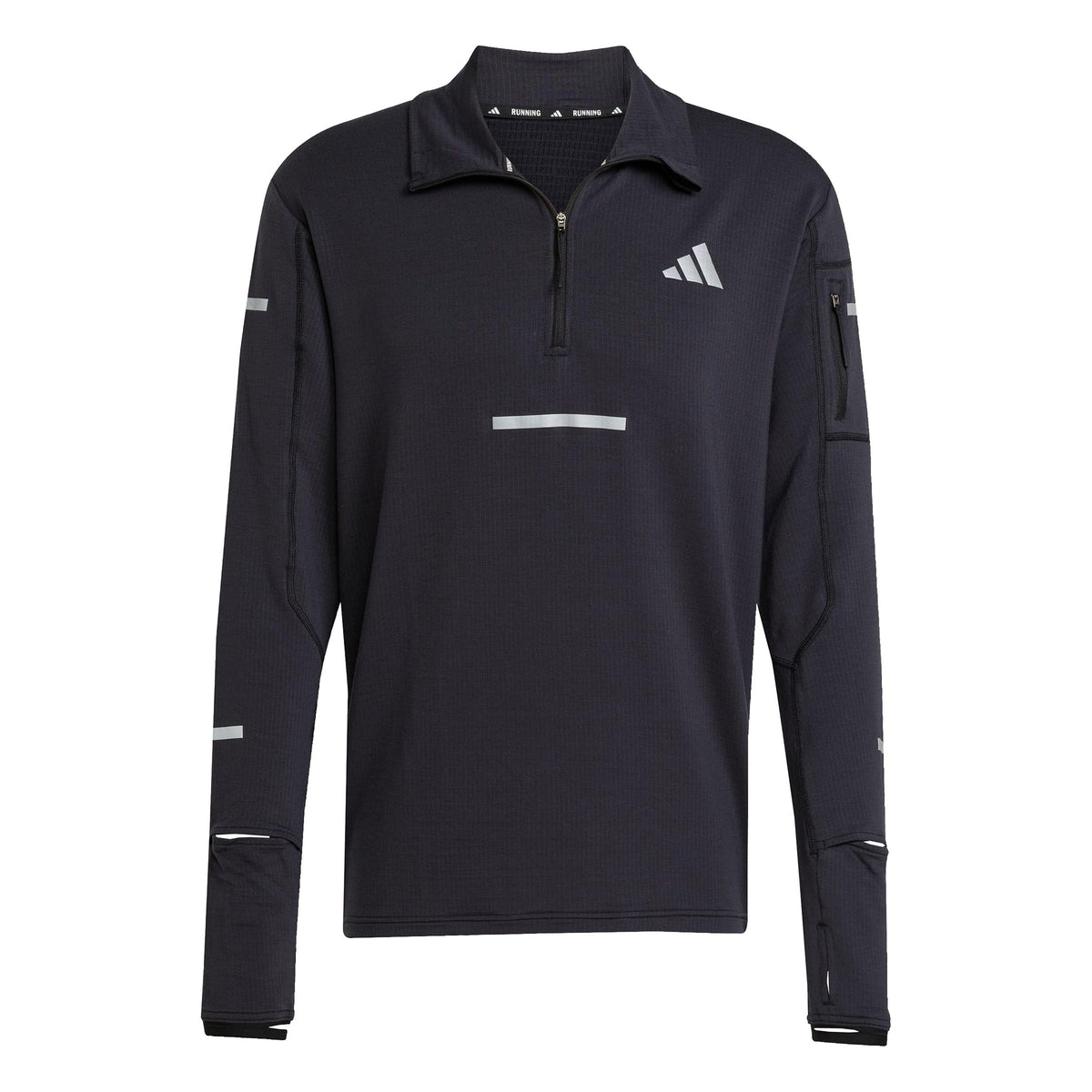 adidas adi365 Warm Half-Zip Maillot de course Hommes-noir