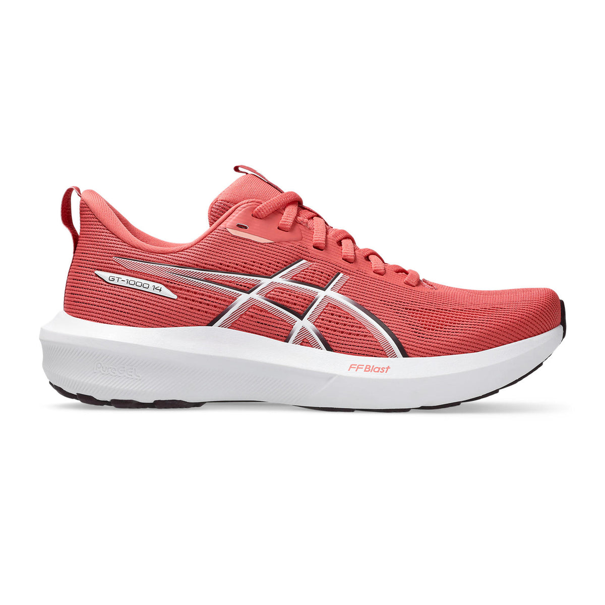 ASICS GT-1000 14 Chaussure de running avec stabilisateurs Femmes - corail, gris