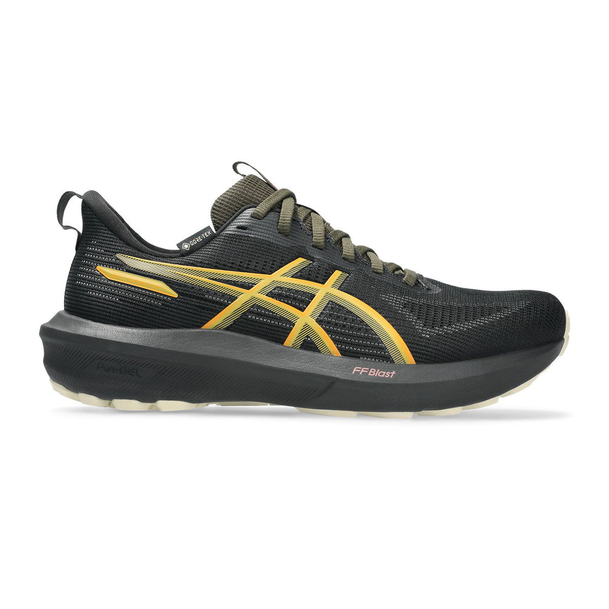ASICS GT-1000 14 GTX Chaussure De Running Avec Stabilisateurs Femmes-Noir,Le Caramel