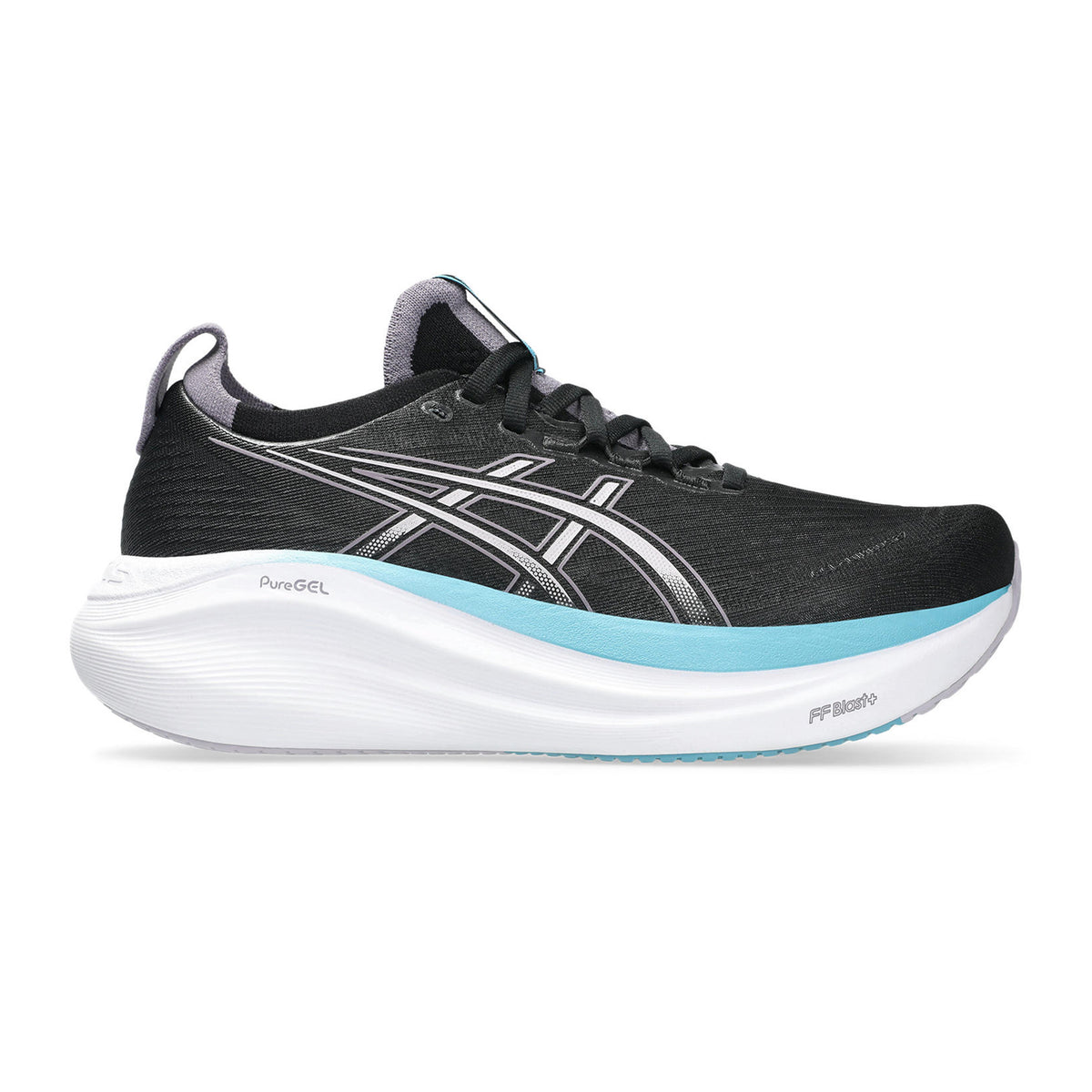 ASICS Gel-Nimbus 27 Chaussure De Running Sans Stabilisateurs Femmes-Noir,Argent
