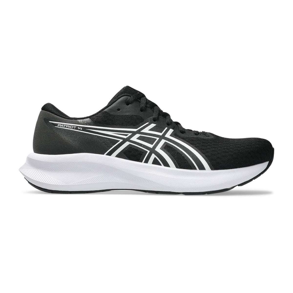 ASICS Patriot 14 Chaussure de running sans stabilisateurs Hommes-noir, blanc
