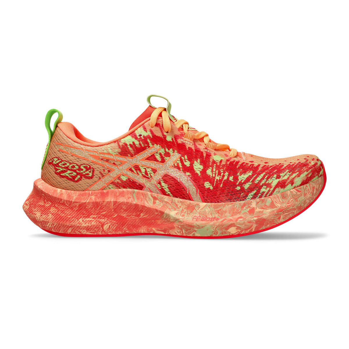 ASICS Noosa Tri 16 Chaussure de compétition Femmes-corail, vert fluo