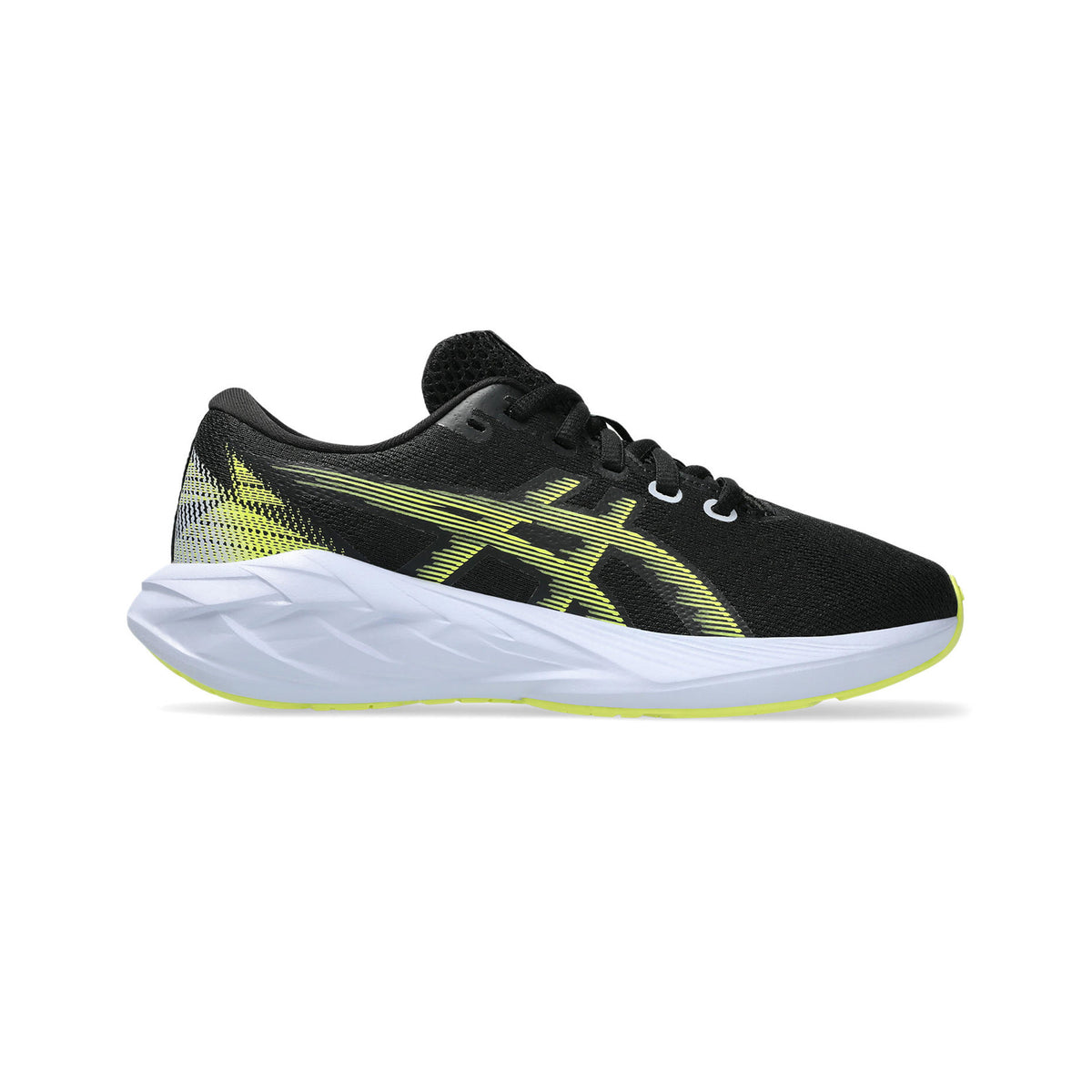 ASICS Novablast 5 GS Chaussure de running sans stabilisateurs Enfants-noir, jaune citron