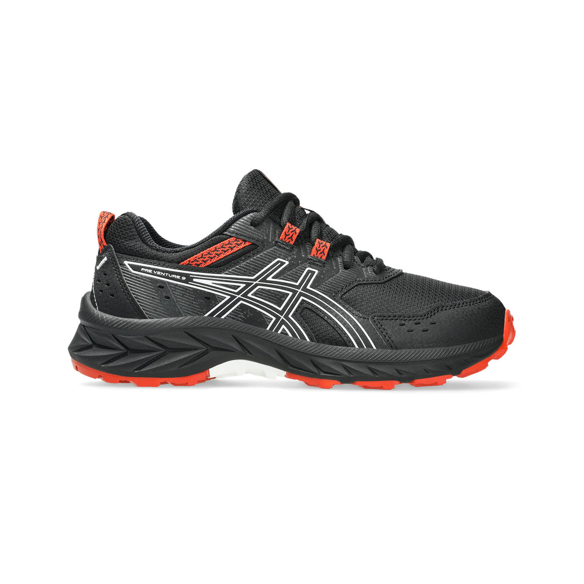 ASICS Pre-Venture 9 GS Chaussure Trail Enfants-Noir,Blanc