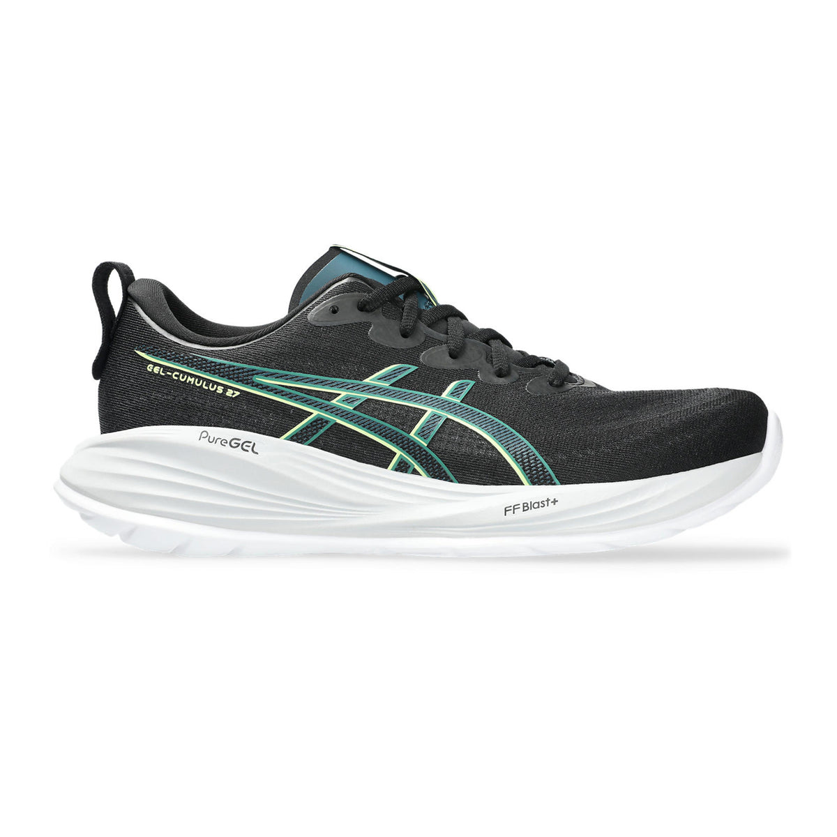 ASICS Gel-Cumulus 27 Chaussure De Running Sans Stabilisateurs Hommes-Noir,Mint