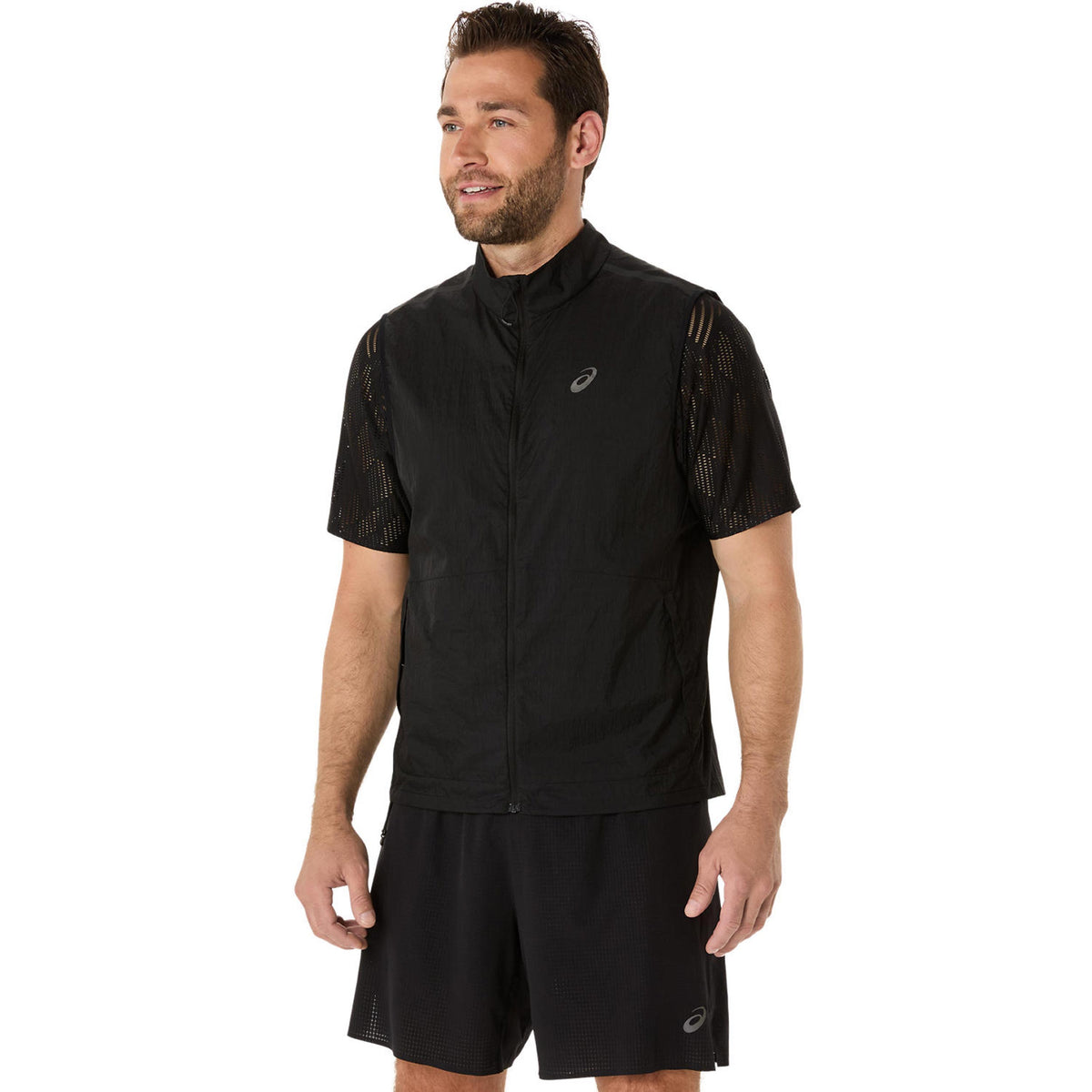 ASICS Metarun Packable Gilet Gilets de course Hommes-noir