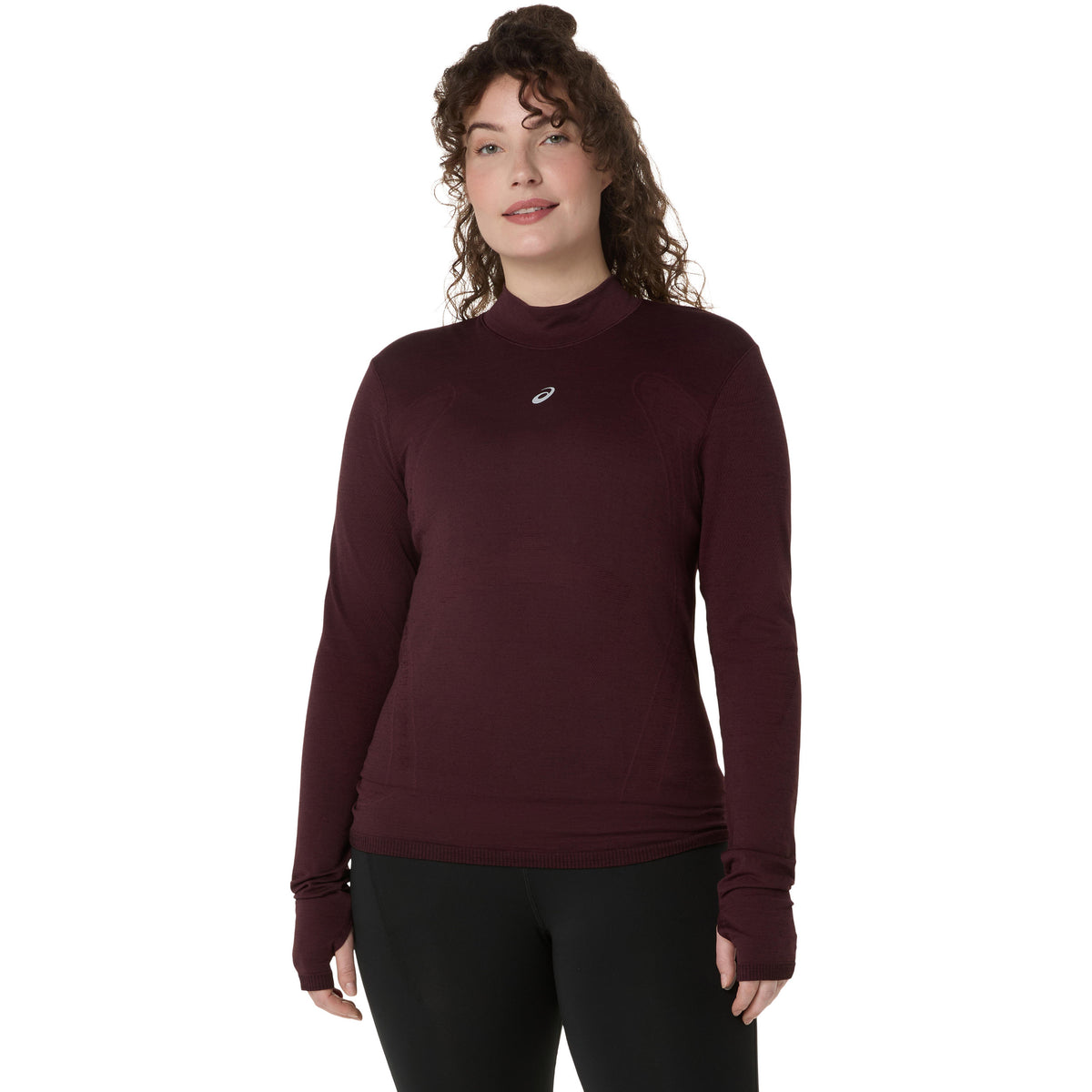 ASICS Road Winter Seamless  Maillot de course Femmes - rouge foncé