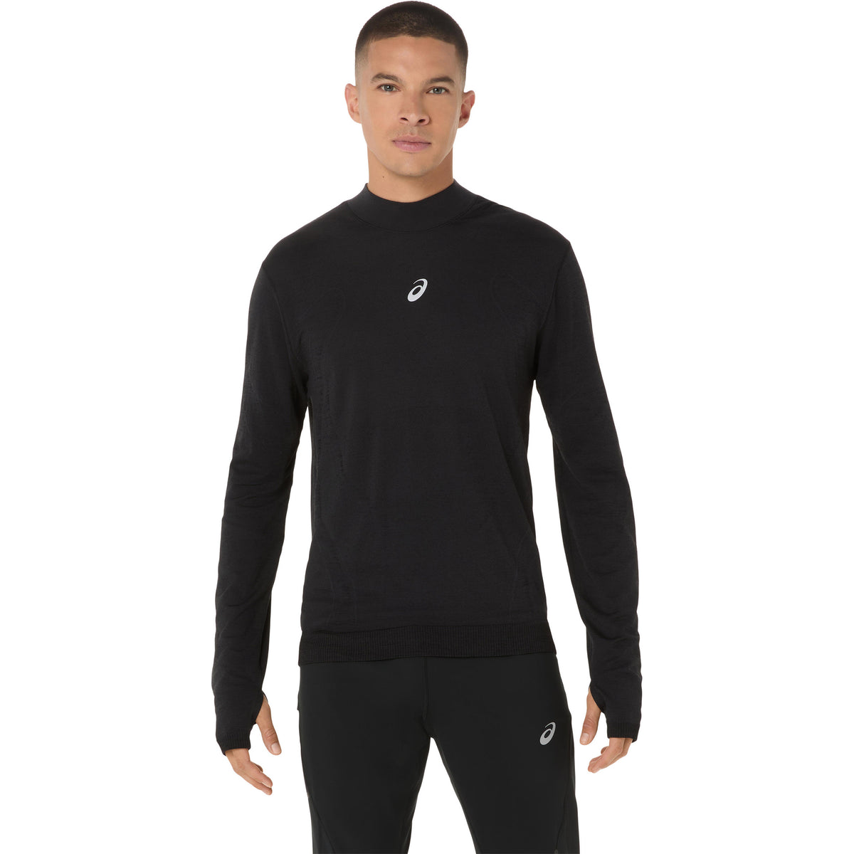 ASICS Road Winter Seamless  Maillot de course Hommes - noir