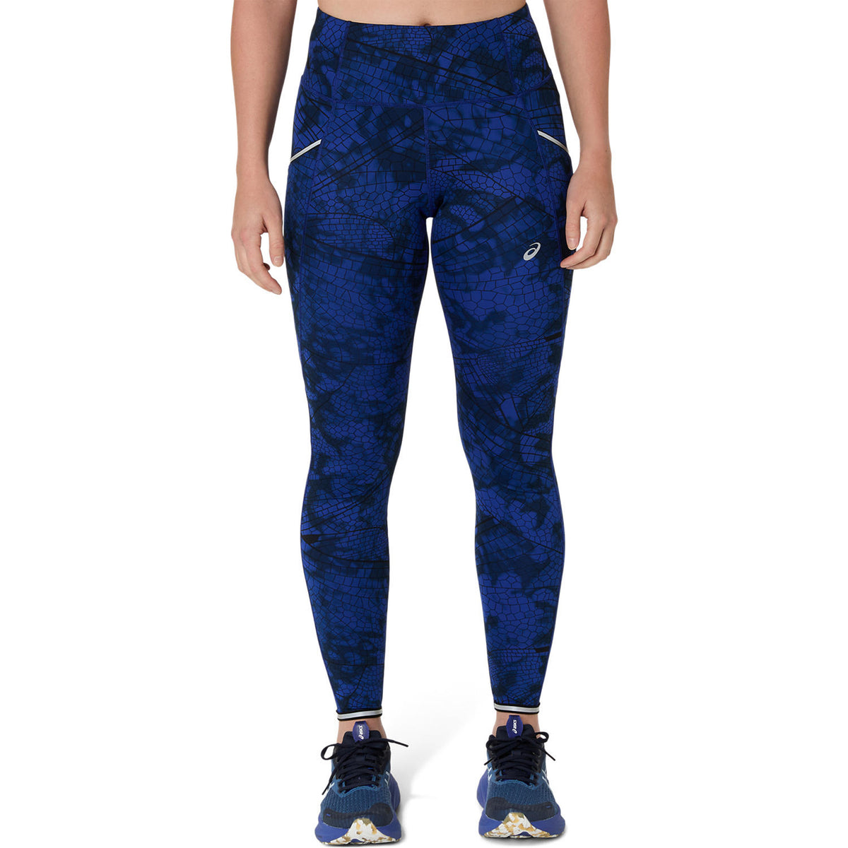 ASICS Road Lite-Show Collant de course Femmes - noir, bleu foncé