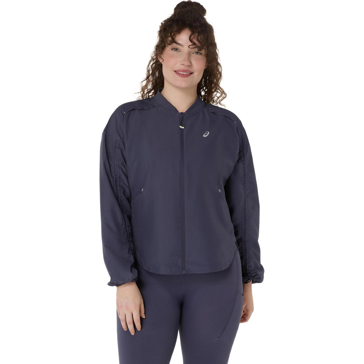 ASICS Nagino Adjustable  Veste running Femmes - bleu gris, bleu