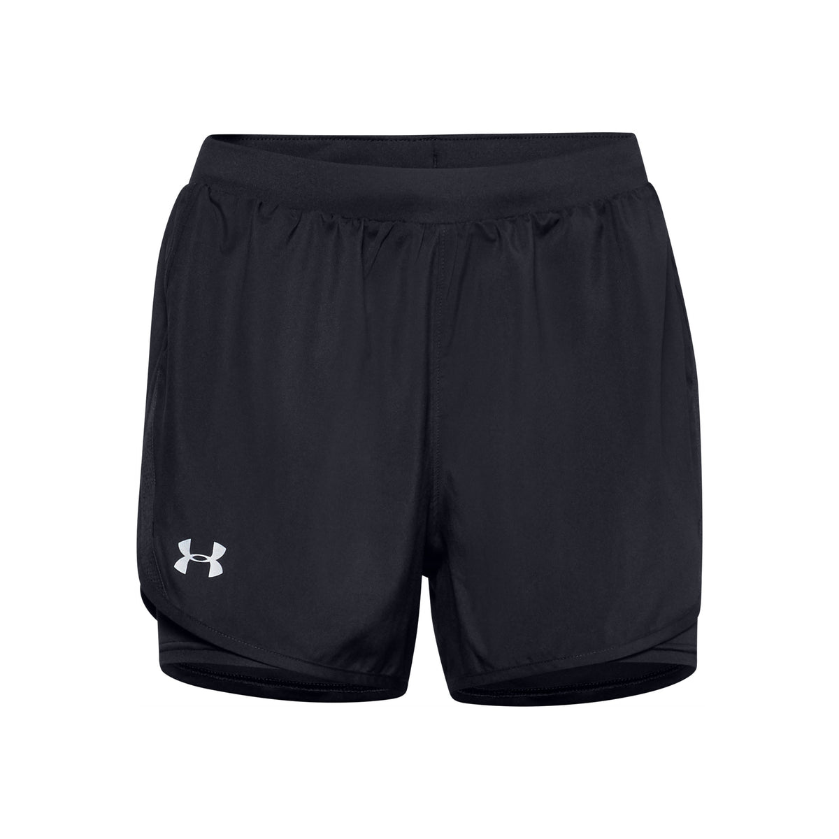 Under Armour Fly By 2.0 2in1 Shorts Femmes-Noir,Argent