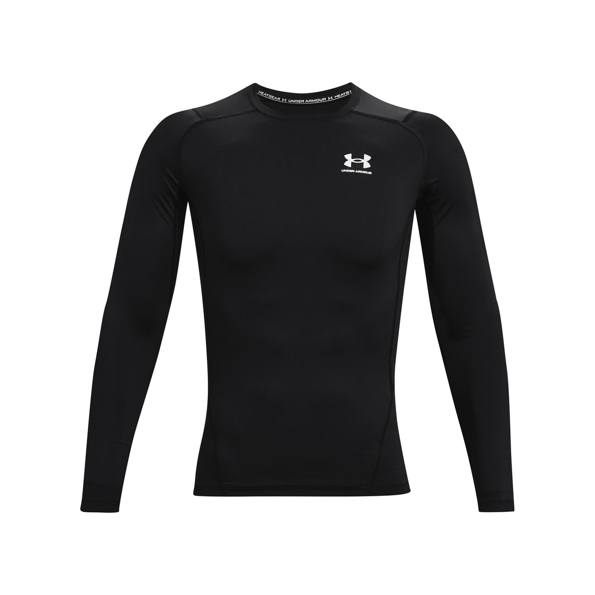 Under Armour Heatgear Comp Haut Manches Longues Hommes-Noir,Blanc
