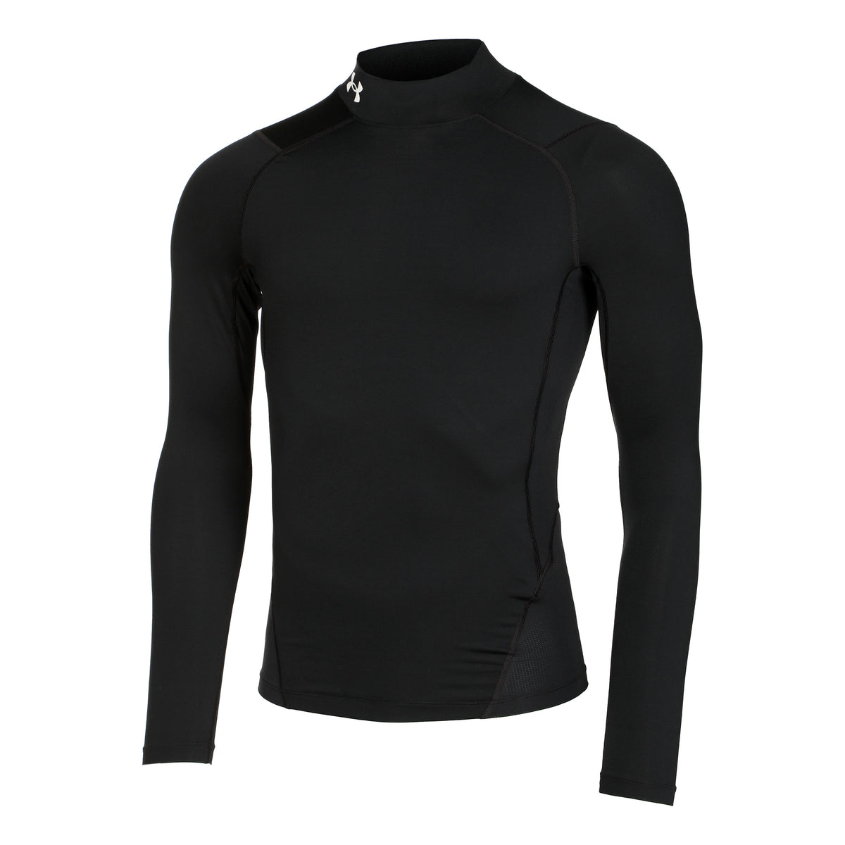 Under Armour Heatgear Comp Mock Haut Manches Longues Hommes-Noir