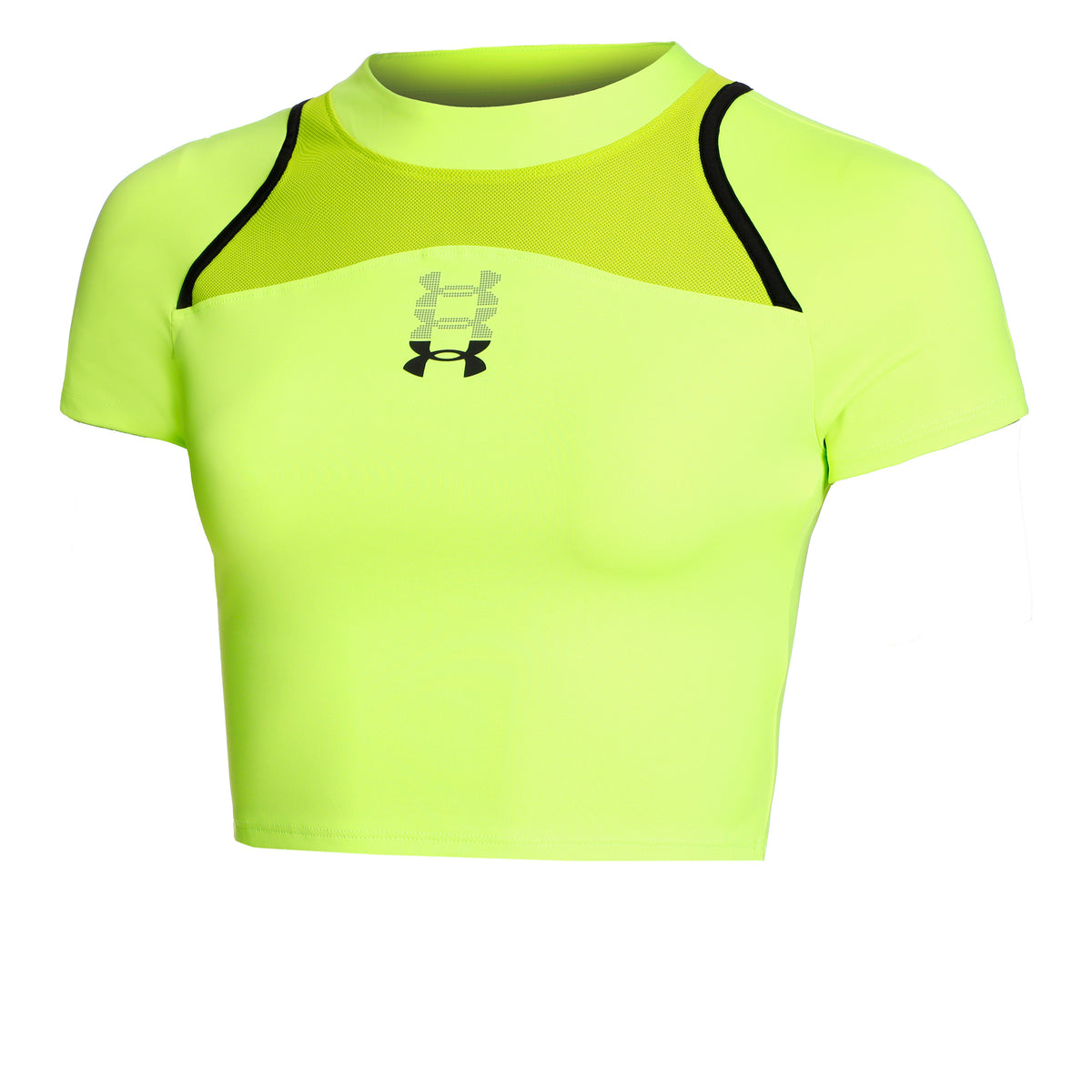 Under Armour Run Anywhere Crop Maillot De Course Femmes-Vert,Noir