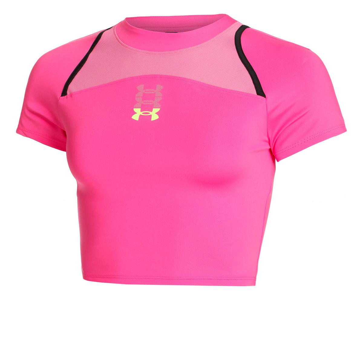 Under Armour Run Anywhere Crop Maillot De Course Femmes-Pink,Noir