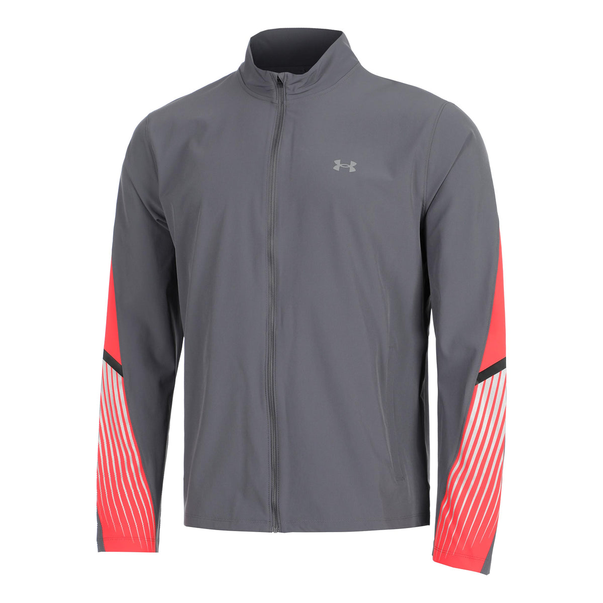 Under Armour Velociti Storm Veste Running Hommes-Gris,Rouge