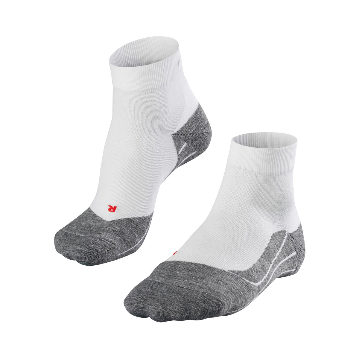 Falke RU4 Endurance Short Chaussettes de running Hommes - blanc, gris