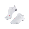RU5 Invisible Chaussettes De Running Hommes-Blanc,Gris