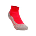 RU4 Endurance Short Chaussettes de running Femmes - rouge, gris clair