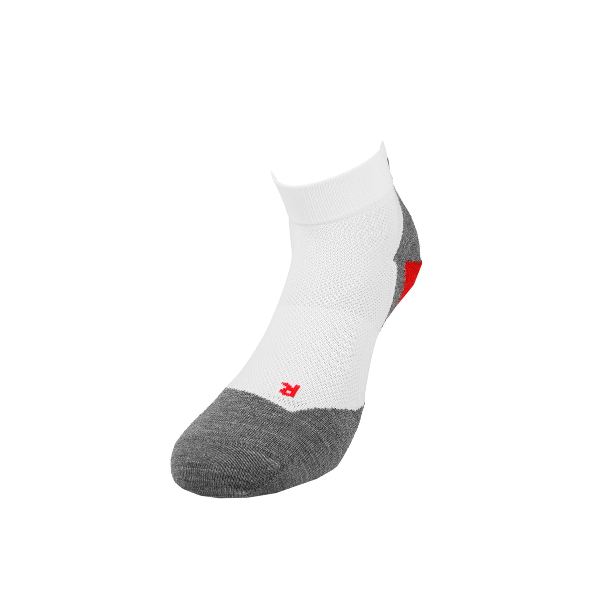 Falke RU5 Race Short Chaussettes De Running Hommes-Blanc,Gris