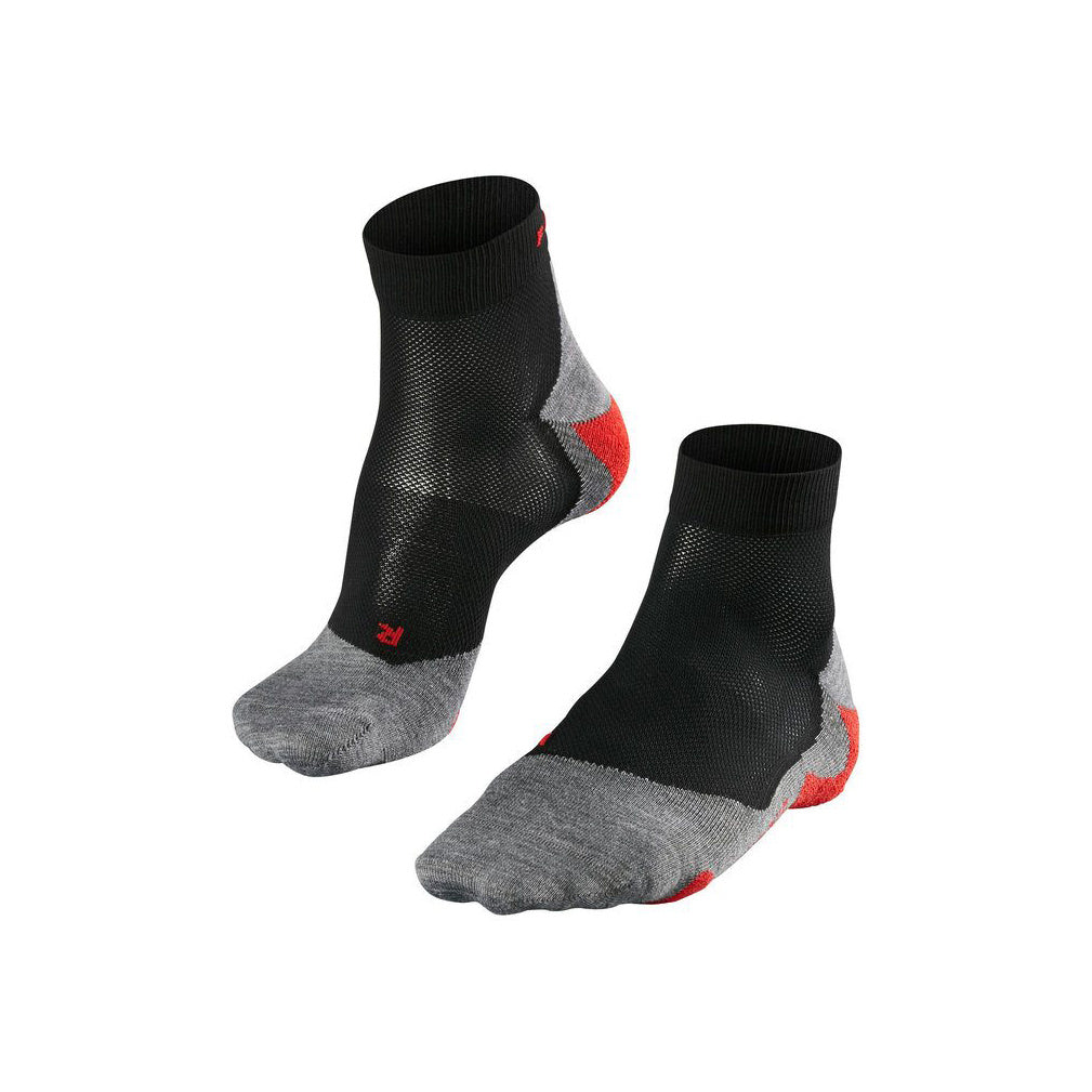 Falke RU5 Race Short Chaussettes De Running Hommes-Noir,Gris Clair