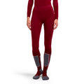 Warm Long  Collant tight Femmes - rouge