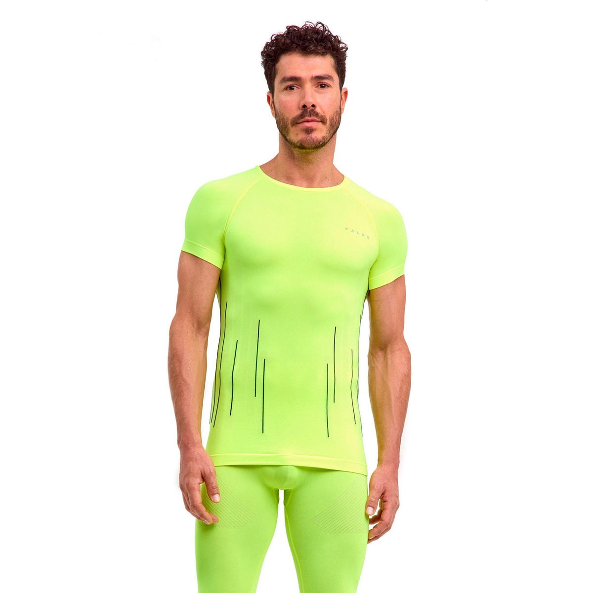 Falke Warmsleeve Maillot de corps Hommes - jaunes fluo