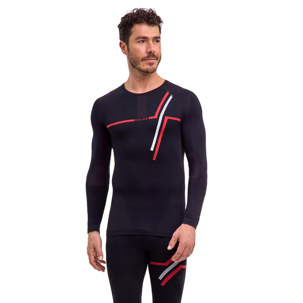 Falke Warm  130 Years Maillot de course Hommes-noir