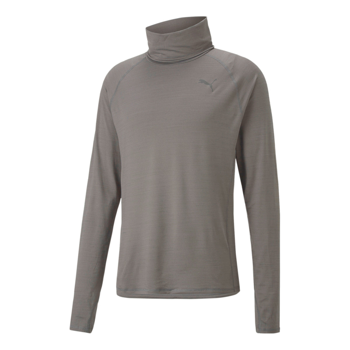 Puma Cloudspun High Neck Longsleeve Haut Manches Longues Hommes-Gris