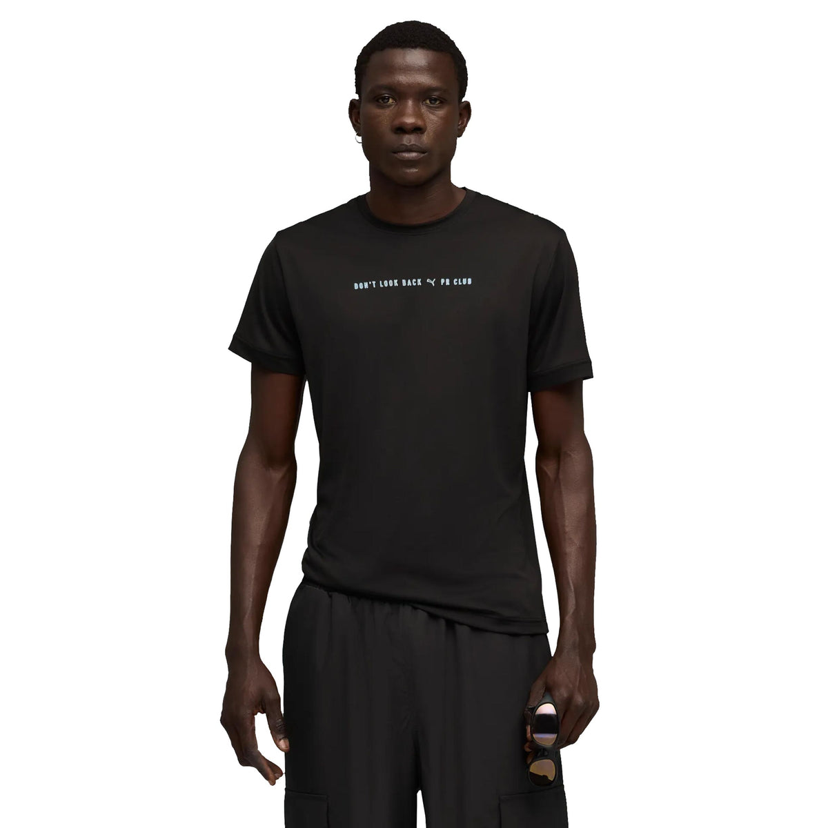 Puma Run Club Graphic Maillot De Course Hommes-Noir