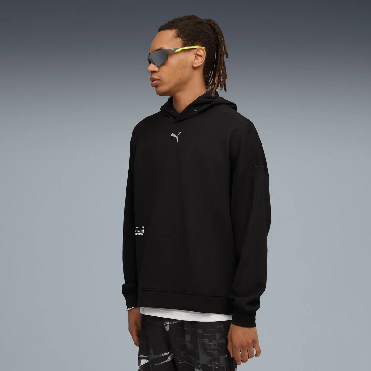 Puma Run Club Sweat À Capuche-Noir