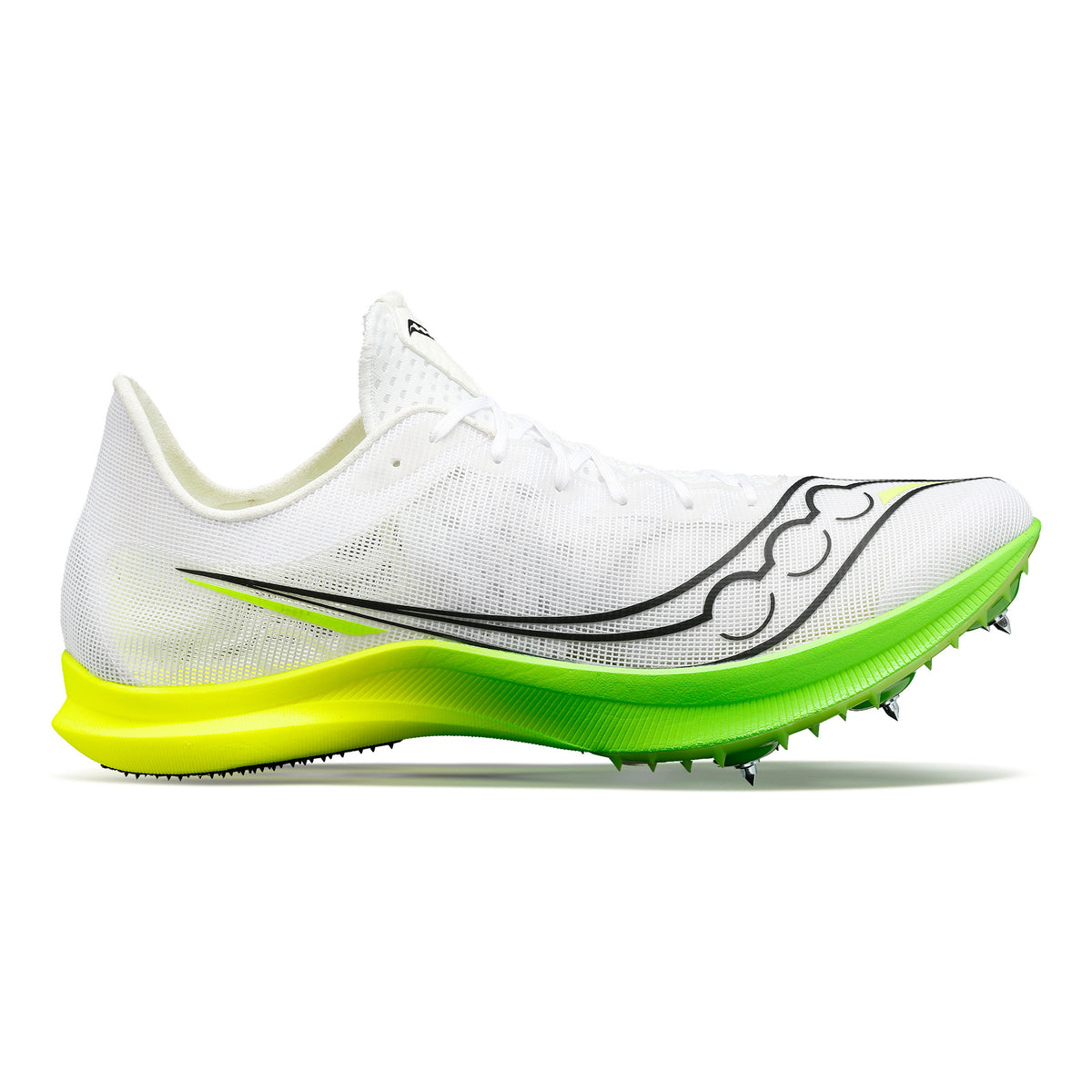 Saucony Endorphin Cheetah Spikes-Blanc,Jaunes Fluo