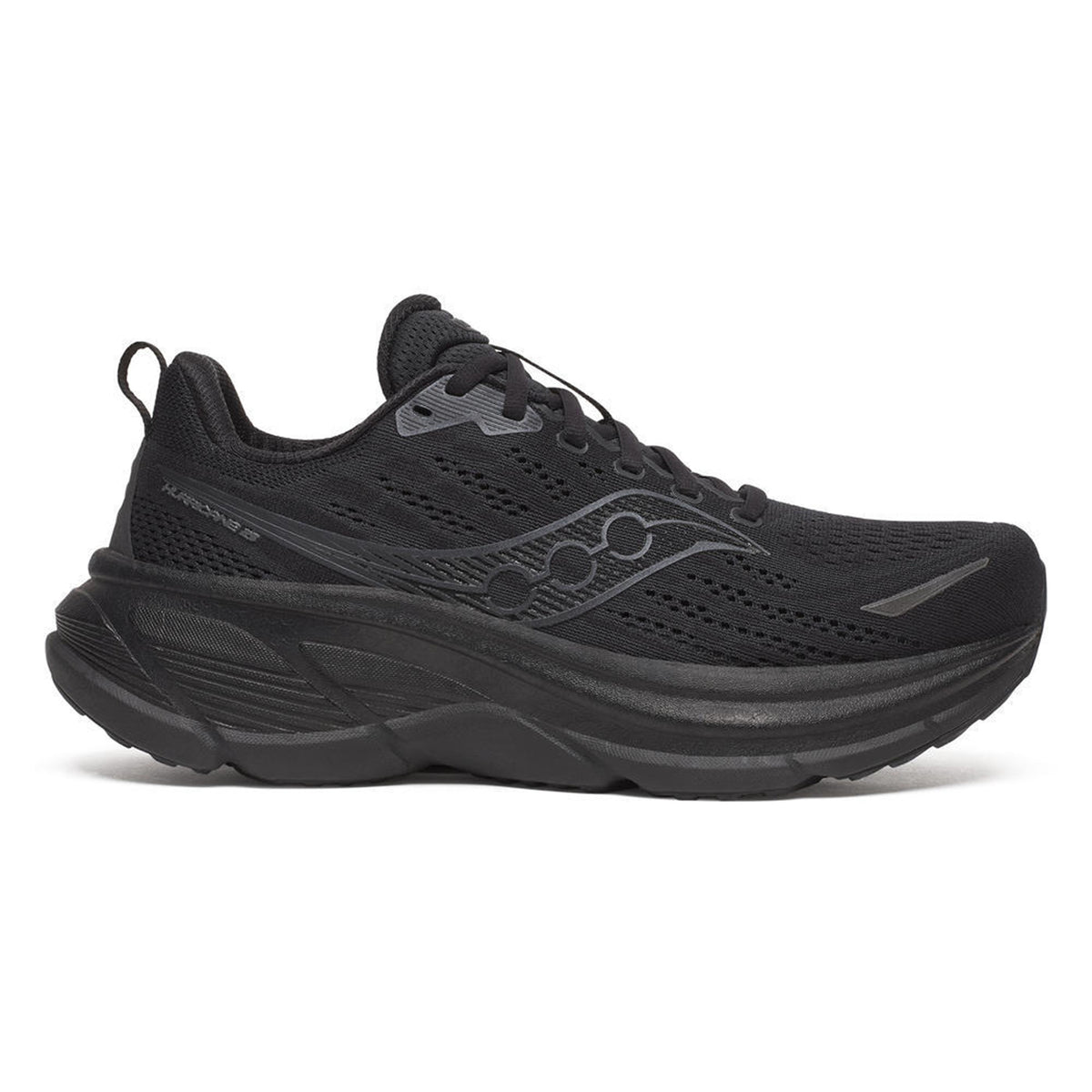 Saucony Hurricane 25 Chaussure de running avec stabilisateurs Hommes-noir