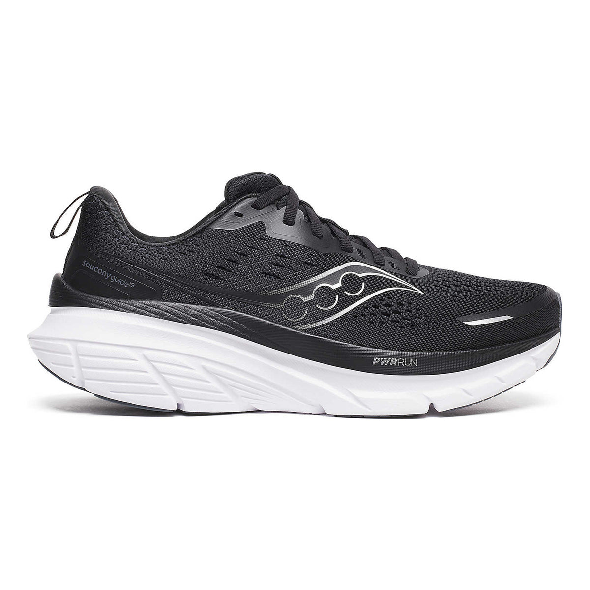 Saucony Guide 18 Chaussure De Running Avec Stabilisateurs Hommes-Noir,Blanc
