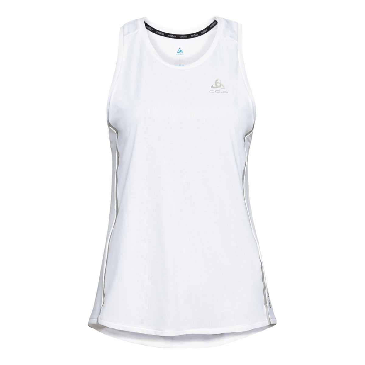 Odlo Crew Neck Chill-Tech Maillot De Course Femmes-Blanc
