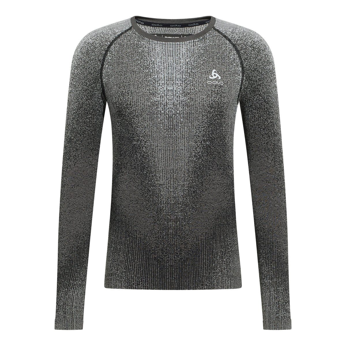 Odlo Blackcomb Eco Big Logo Top Crew Maillot De Corps Hommes-Gris